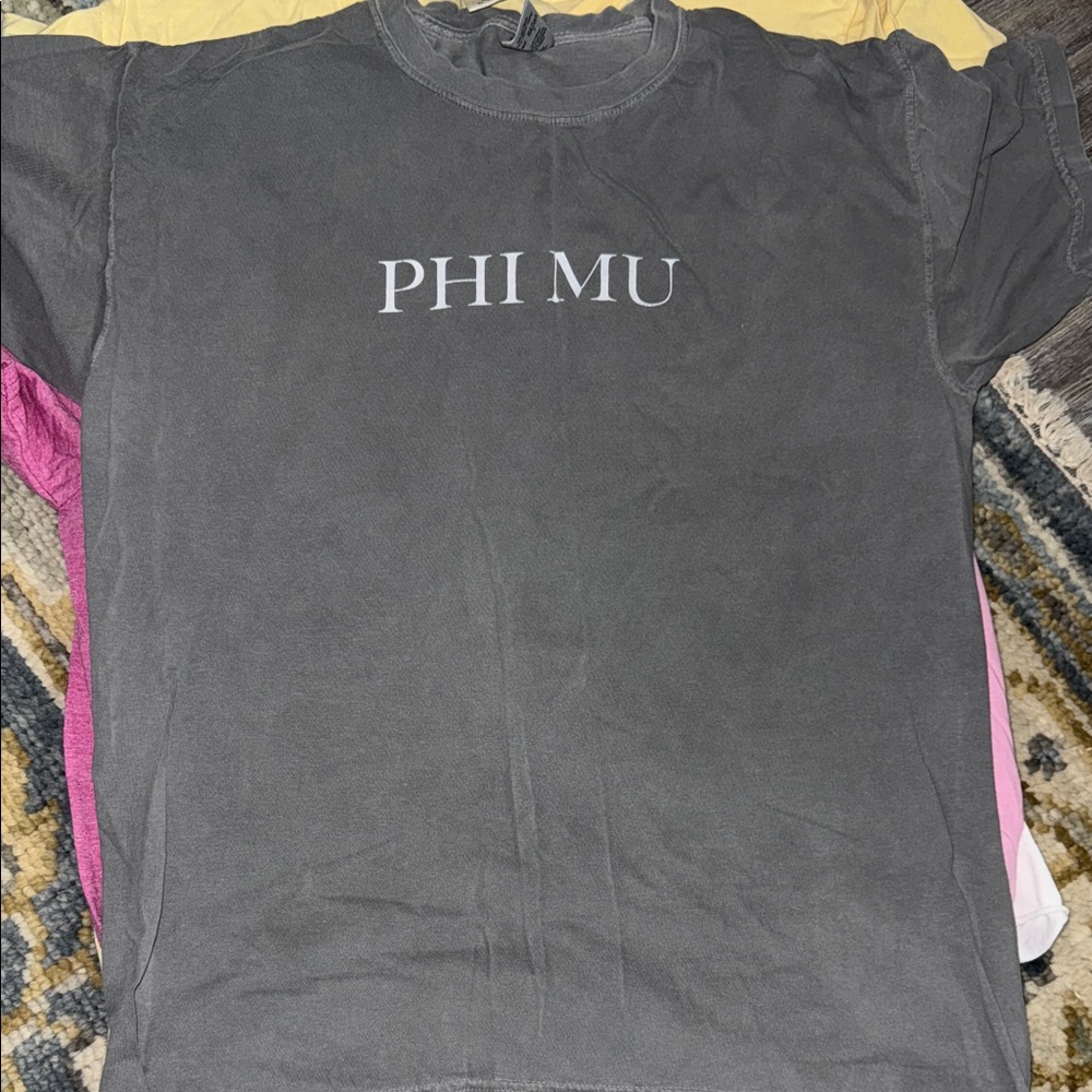 Gray Phi Mu Shirt